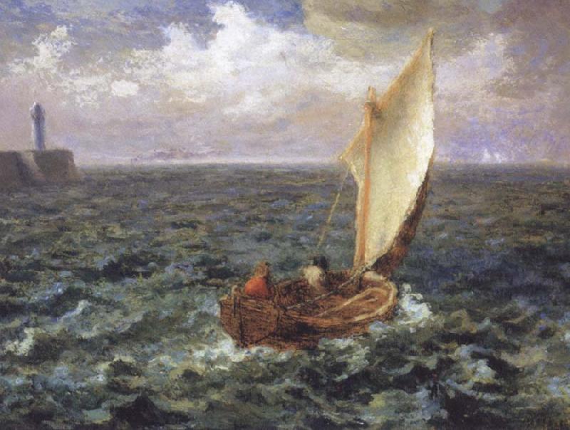 Jean Francois Millet Fishing Boat Sweden oil painting art